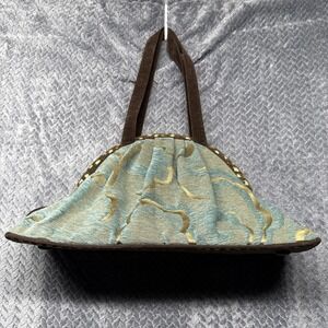 Offhand Designs Vintage-Inspired Handbag Purse Tapestry Velvet Trim Art